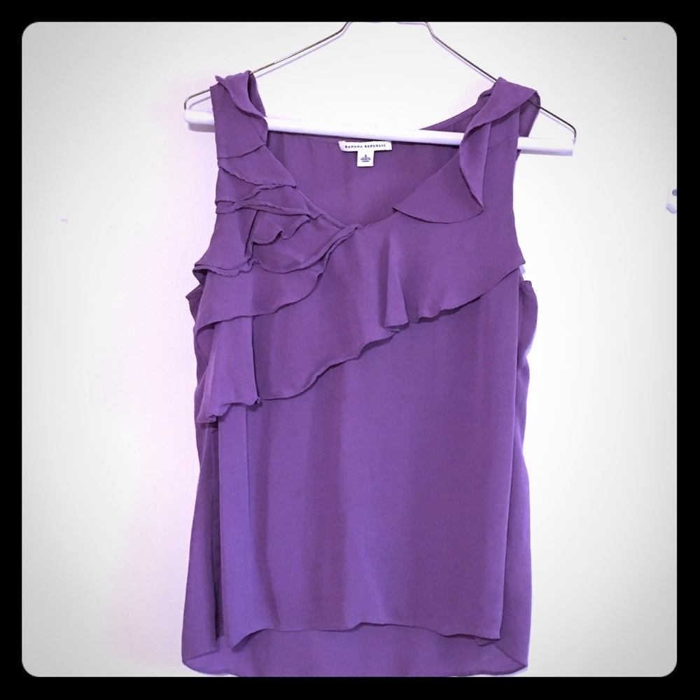 Banana Republic Silk Sleeveless Top Sz8